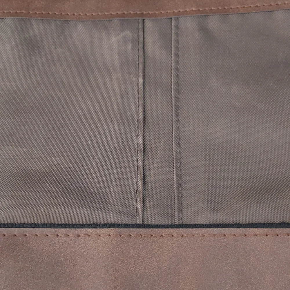 Atlantic Carry On Luggage Travel Bag Laptop Briefcase Brown Softside Compartment